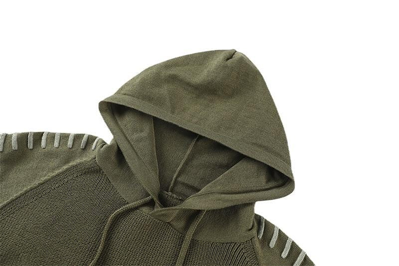 Herren Pullover Einfarbig Patchwork Kapuzenpullover Lässig Täglich Outdoor